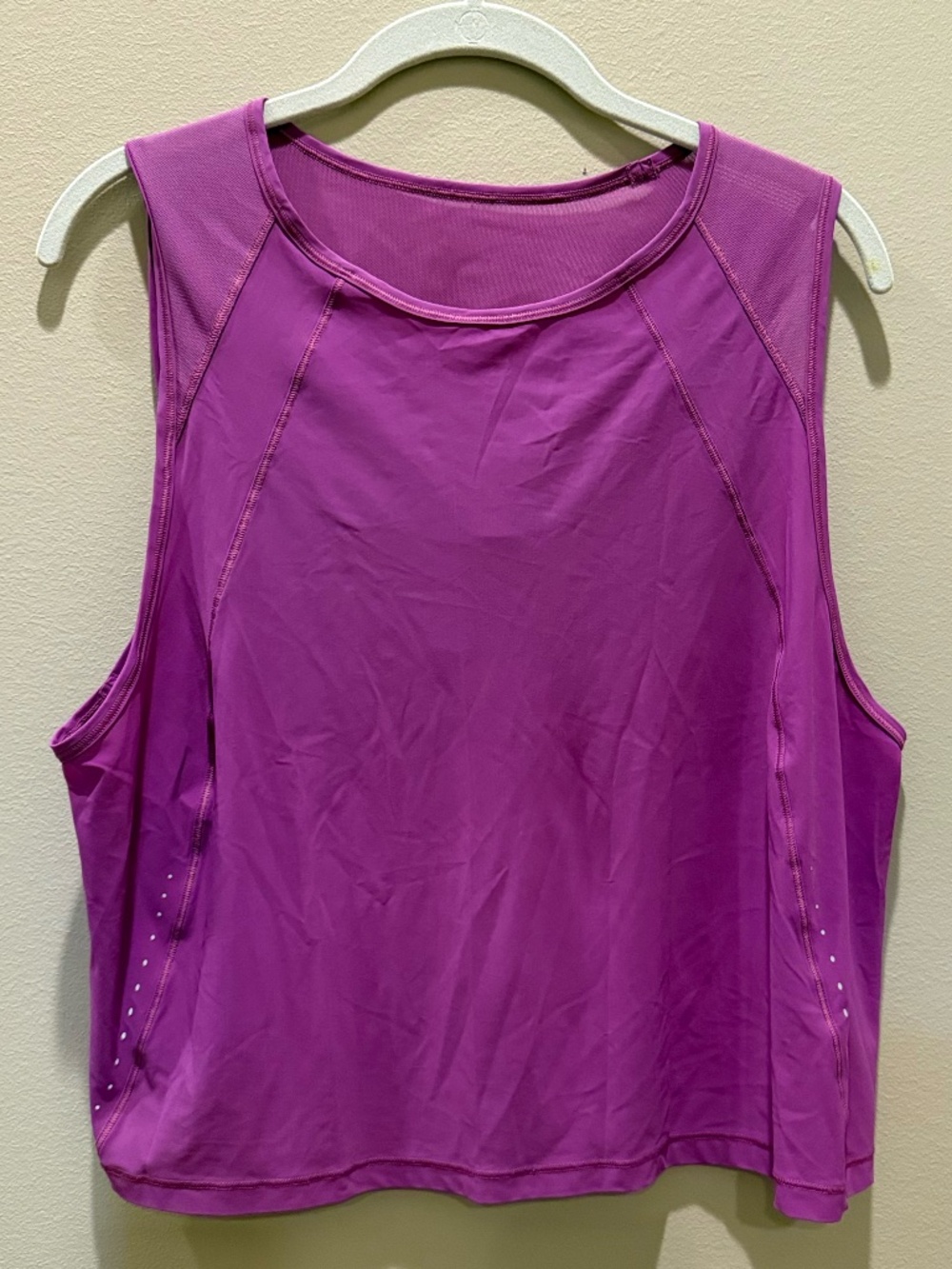 Lululemon Sculpt Cropped Tank Top | Magenta | Size 14